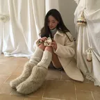 Slit Knit Leg Warmers - 3 Color