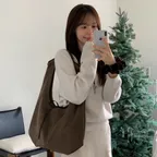 NUE drop Bag (Khaki mocha) 누드롭백