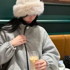 [2차리오더][서지수PICK] DEWLING High-neck Heart Cropped Fleece Jacket GR_D254MSJ124