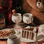 [ LOFA Seoul X BROWN ] 브라운 와인잔 2P 세트 (선물포장)