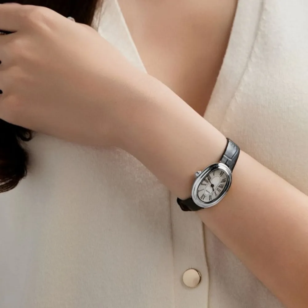 [29CM 단독] [7차 리오더] 어썸 오벌 시계 블랙 솔리드 (리뉴얼)