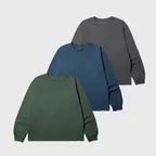 2팩 피그먼트 롱 슬리브 티셔츠