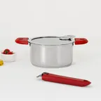 크리스텔 CASTELINE 멀티5중 스텐 멀티냄비 풀세트 18cm 6종 모음(냄비+플랫뚜껑+사이드2+스틱1)