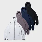 [4COLORS] 퍼니 집업 후디