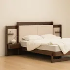 사하라 원목 수납 호텔 침대프레임 킹K