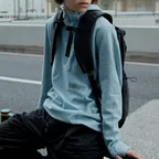 SQUARE FLEECE HOOD PULLOVER_3COLORS