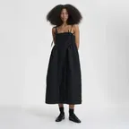 (W) AMBRA DRESS LOBELIA MATELASSE (BLACK)