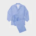 오키드 스트라이프 파자마 세트 Light Blue