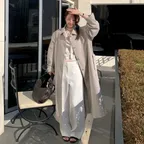 [강문경 PICK][26SS] HARRIS SINGLE TRENCH COAT_BEIGE_OF1C2XCT01BEG