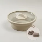 데켓 주물 IH 원형쿡플레이트 28cm+유리뚜껑 세트(+실리콘손잡이2P 증정)