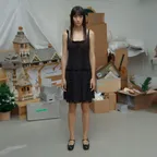 FLAPPER PLEATS DRESS (BLACK)
