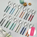 사브르 비스트로 샤이니 한식 수저 세트 2P 블랙