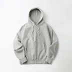 REVERSE HEAVY HOOD SWEAT_3%MELANGE GRAY