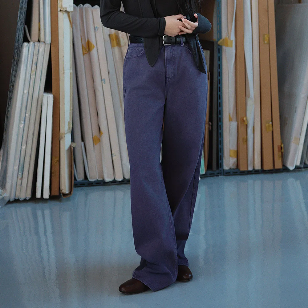 Vintage Purple Denim Pants L215_82