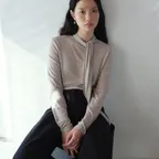 [2nd_솔비,유하 PICK] Long Sleeve Tie T-shirts E201_2color