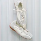 SKIA PINKING SHIRRING SNEAKERS / IVORY