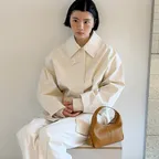 SIAC3076 Lambskin Flow Bag S_Camel