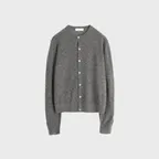 Soft Round Cardigan, Grey