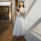 Slant Button SK_(Ivory)