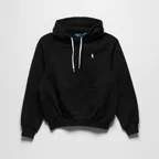 슈렁큰핏 플리스 후디 (BLACK)