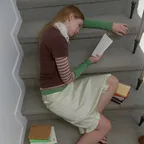 FRILL LAYERED SATIN SKIRT_CREAM