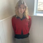 DAILY WOOL KNIT CARDIGAN_RED