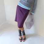 Midi Easy Skirt_Purple