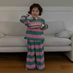 런던스트라이프  2way팬츠 민트핑크