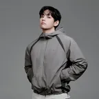 경량 타슬란 컬러블럭 후드 바람막이 Khaki (S26SULWB56)