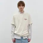그래픽 반팔 티셔츠 Cream