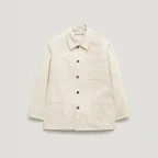 [4th] PALE HERRINGBONE UTILITY WORK JACKET_IVORY