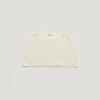 [ALPACA 11%, MOHAIR 12%] MUTE ALPACA KNIT CAPE_IVORY