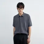 컴포트 폴로 니트 (차콜)