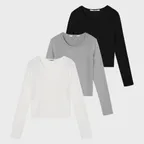 [2PACK] ESSENTIAL U-NECK T-SHIRT-3COLOR