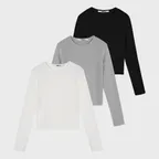 [2PACK] ESSENTIAL ROUND T-SHIRT-3COLOR