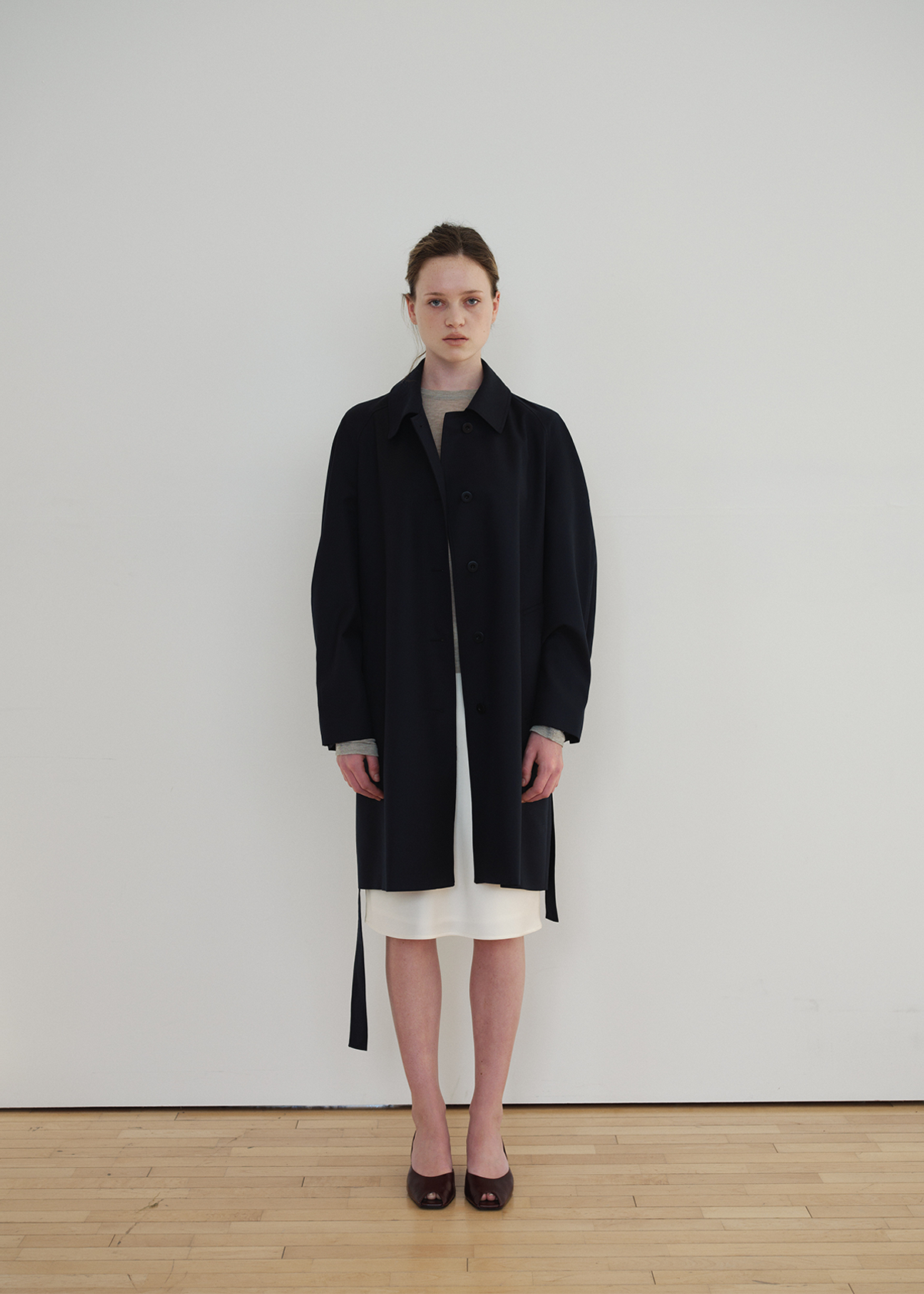 Fluid Half Trench Coat