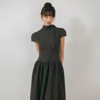 [29CM 단독]Bridal Still Line One-piece_charcoal