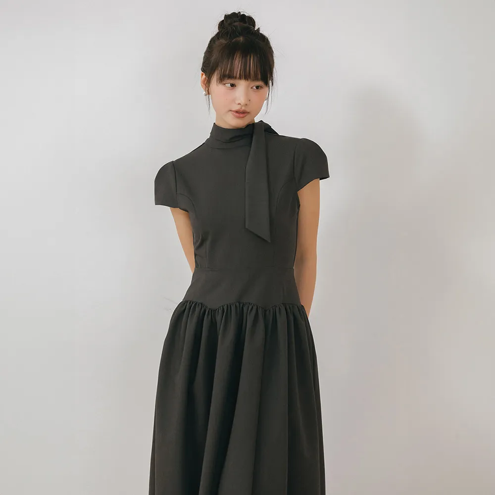 [29CM 단독]Bridal Still Line One-piece_charcoal