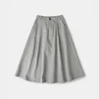 (W)Relaxed Flare Chino Skirt (Blue Gray)