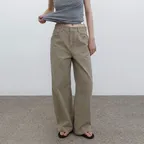 [6차/예약배송] [기장선택] Noa curved denim (beige)