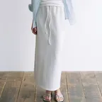 comos 1668 jersey long skirt (ivory)