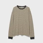 Mono Stripe Long Sleeve Beige