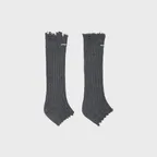 (W) EMBROIDERED LOGO SOCK BOOTS (GREY)