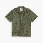 (M) POPLAN CUBA SHIRT (GREEN)