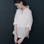[3차] Burnet Stripe Sheer Shirt (Pink)