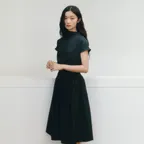 Fleur Pleats One-piece_charcoal