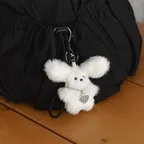Bunny L Keyring - Ivory