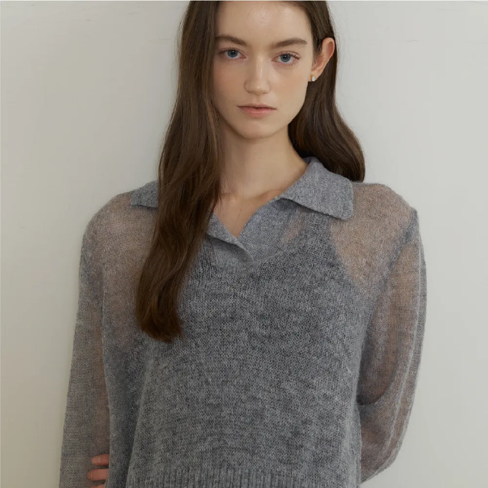 MELANG Knit Melange Collar [Grey] - 감도 깊은 취향 셀렉트샵 29CM