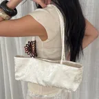 Fleur soft jacquard bag