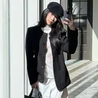 [주이비 착용] VELL TWEED JACKET (BLACK)